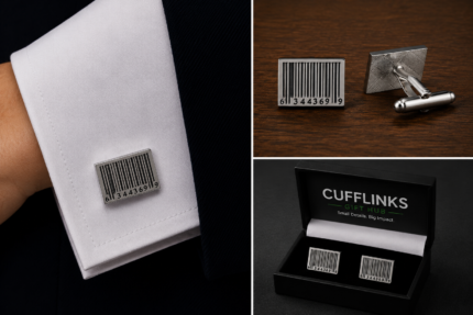 Barcode Style Cufflinks