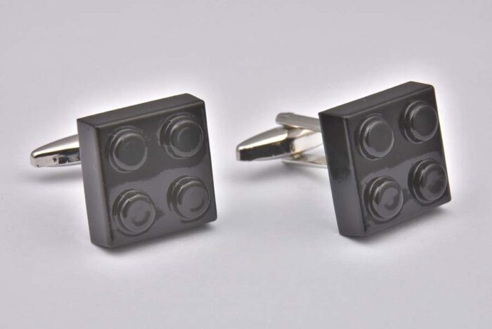 Building Block Black Cufflinks - Image 2