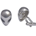 Alien Silver Cufflinks