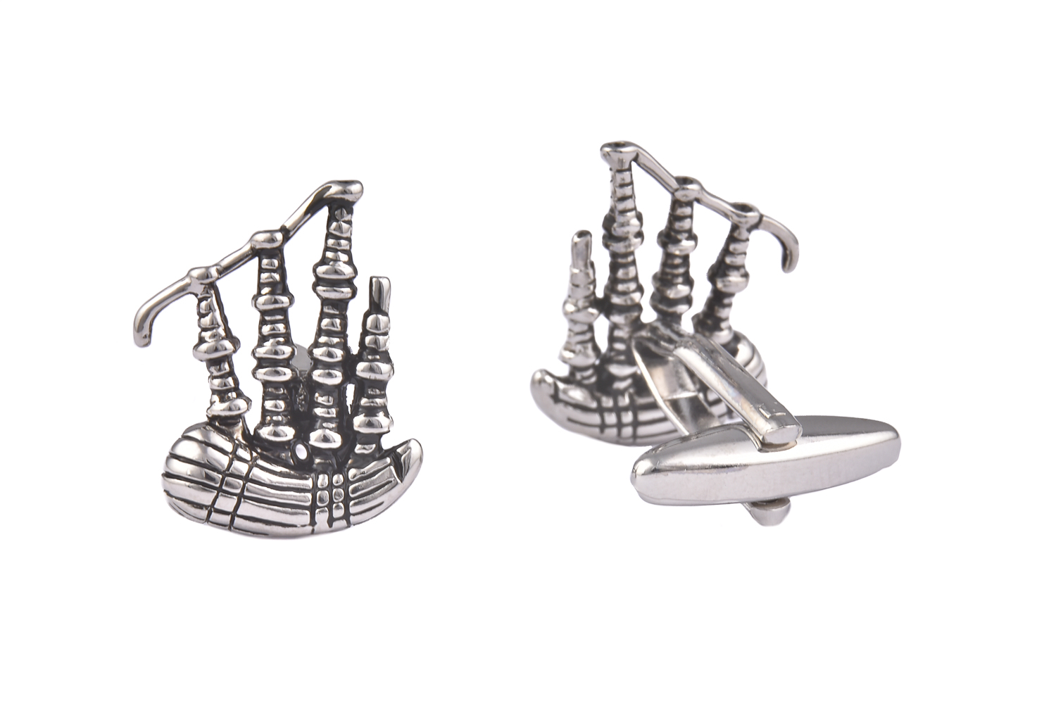 CGHC0014.jpg Bagpipes Cufflinks - Image 1