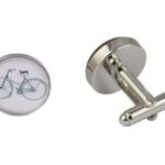 White Bicycle Cufflinks