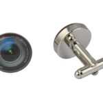 Camera Lens Black Cufflinks