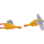 Chicken Yellow Cufflinks