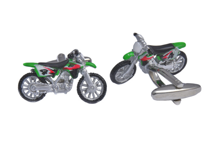Colourful Motorbike Cufflinks