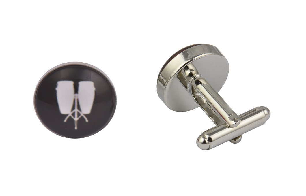 CGHC0103-Congadrums.jpg Conga Drums Cufflinks - Image 1
