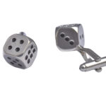 Dice Silver Cufflinks