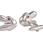 Dinosaur Head Red Eyes Cufflinks