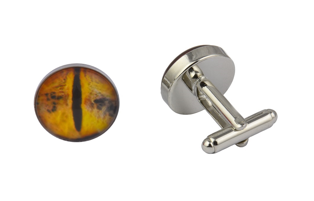 CGHC0142-Dragoneyegold.jpg Dragon Eye Gold Cufflinks - Image 1