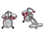 Drums Silver Cufflinks
