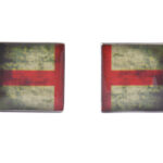 England Distressed Flag Cufflinks