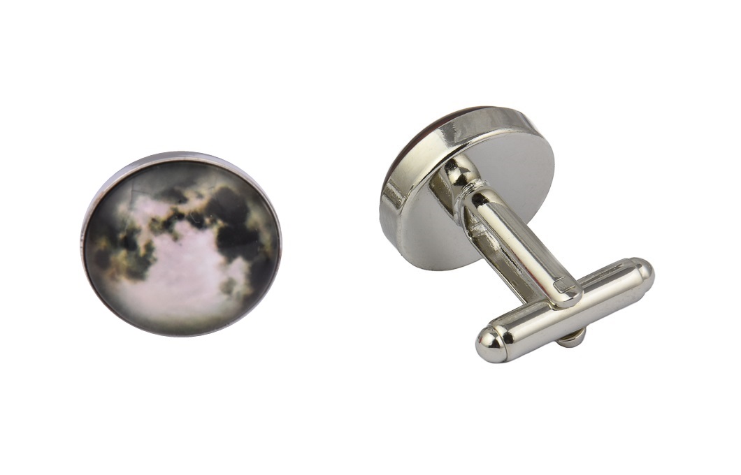 CGHC0185-Full-Moon-Steampunk.jpg Steampunk Full Moon Cufflinks - Image 1