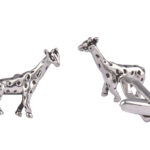 Giraffe Silver Cufflinks