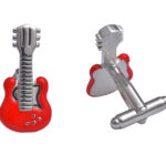 Guitar Red Cufflinks