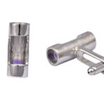 Purple Hourglass Cufflinks