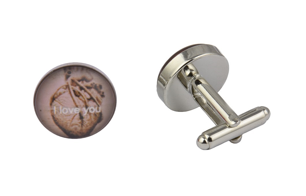 CGHC0231-I-love-you.jpg I Love You My Lungs Cufflinks - Image 1
