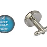 Keep Calm And Surf On Cufflinks