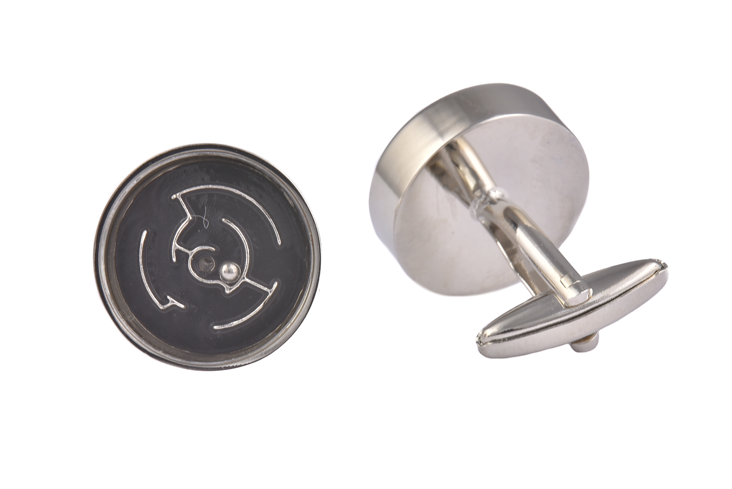 CGHC0280.jpg Moving Ball Puzzle Cufflinks - Image 1
