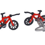 Bicycle Red Cufflinks