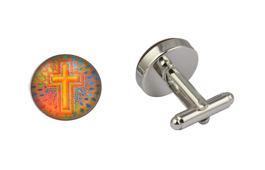CGHC0341.jpg Religious Cross Cufflinks - Image 1