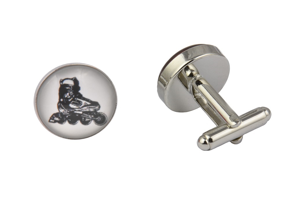 CGHC0347.jpg Roller Skates Cufflinks - Image 1