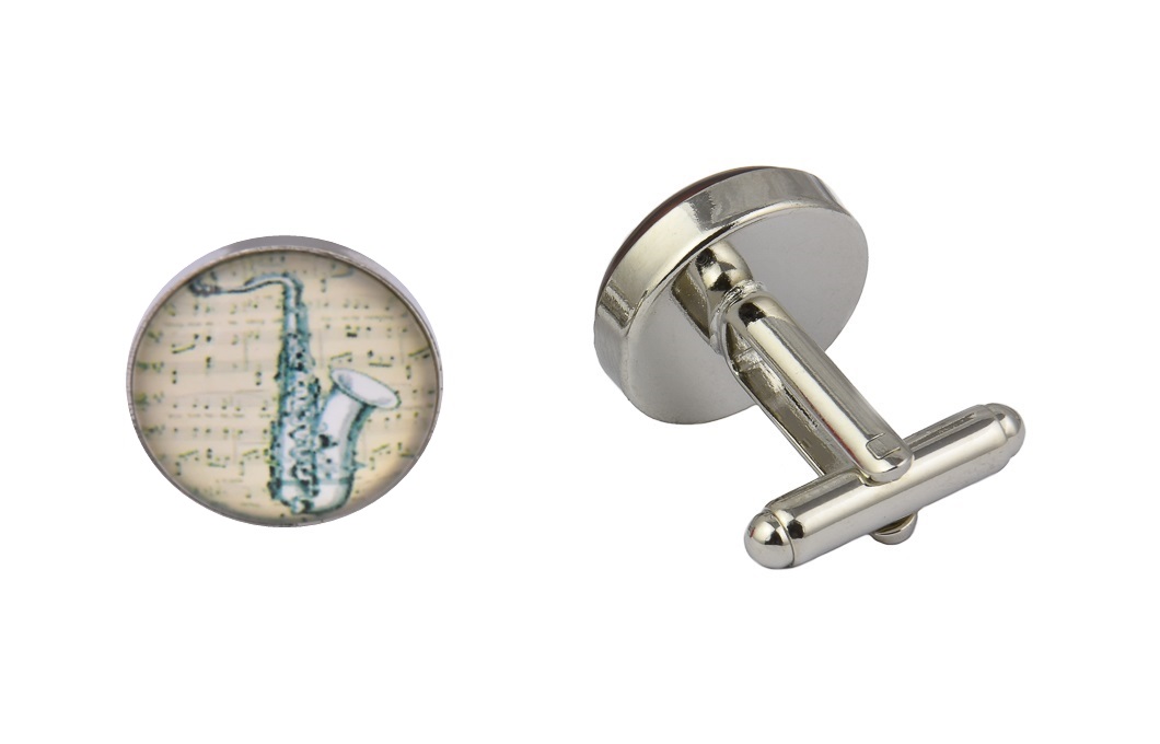 CGHC0356-Saxophone.jpg Saxophone Cufflinks - Image 1
