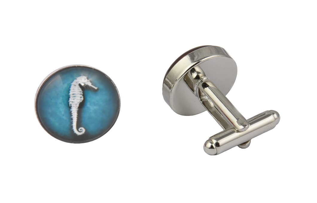 CGHC0362.jpg Seahorse Cufflinks - Image 1