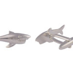 Shark Silver Cufflinks