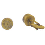 Shotgun Cartridge Pellet Bronze Cufflinks