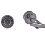 Shotgun Cartridge Pellet Silver Cufflinks