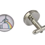 Sick Rainbow Unicorn Cufflinks