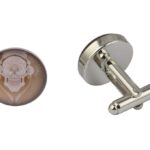 Skeleton DJ Brown Cufflinks