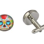 Blue Diamond Skull Cufflinks