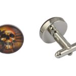Skull Golden Cufflinks