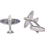 Spitfire Plane Cufflinks