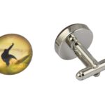 Yellow Surfer Cufflinks