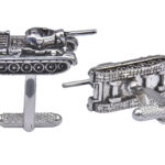 Tank Silver Cufflinks