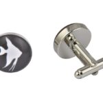 Tropical Fish Black & White Cufflinks