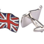 Union Jack Flying Flag Cufflinks