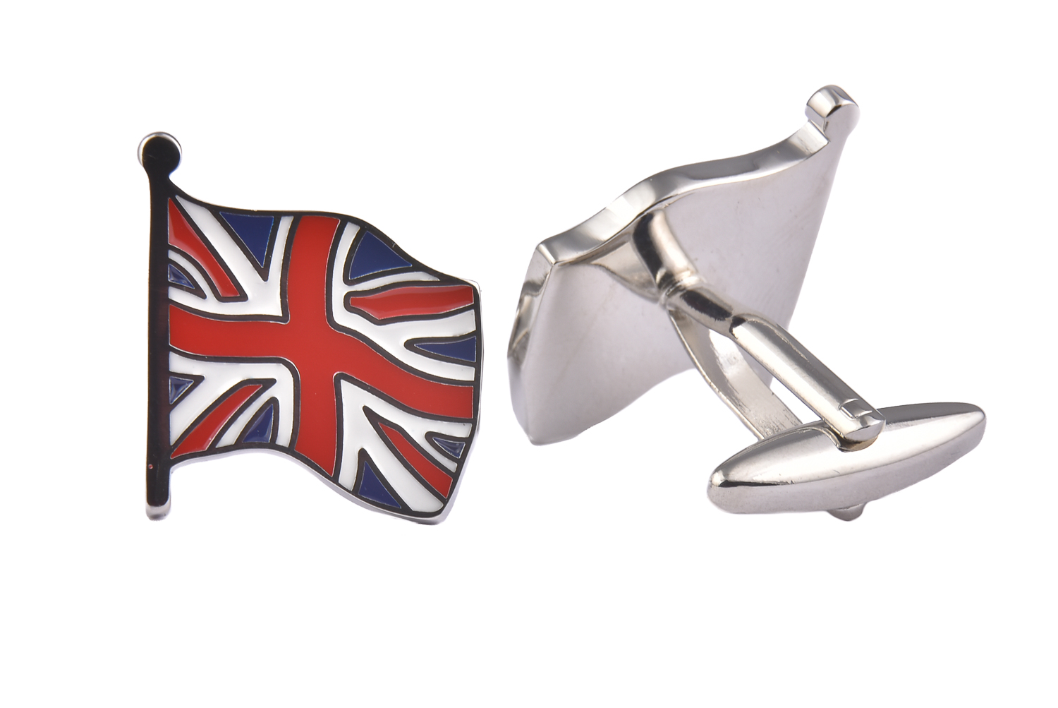CGHC0497.jpg Union Jack Flying Flag Cufflinks - Image 1