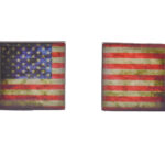 USA Distressed Flag Cufflinks