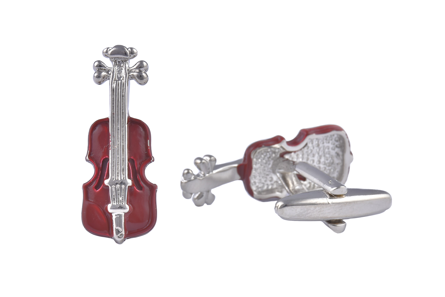 CGHC0510.jpg Violin Brown Cufflinks - Image 1