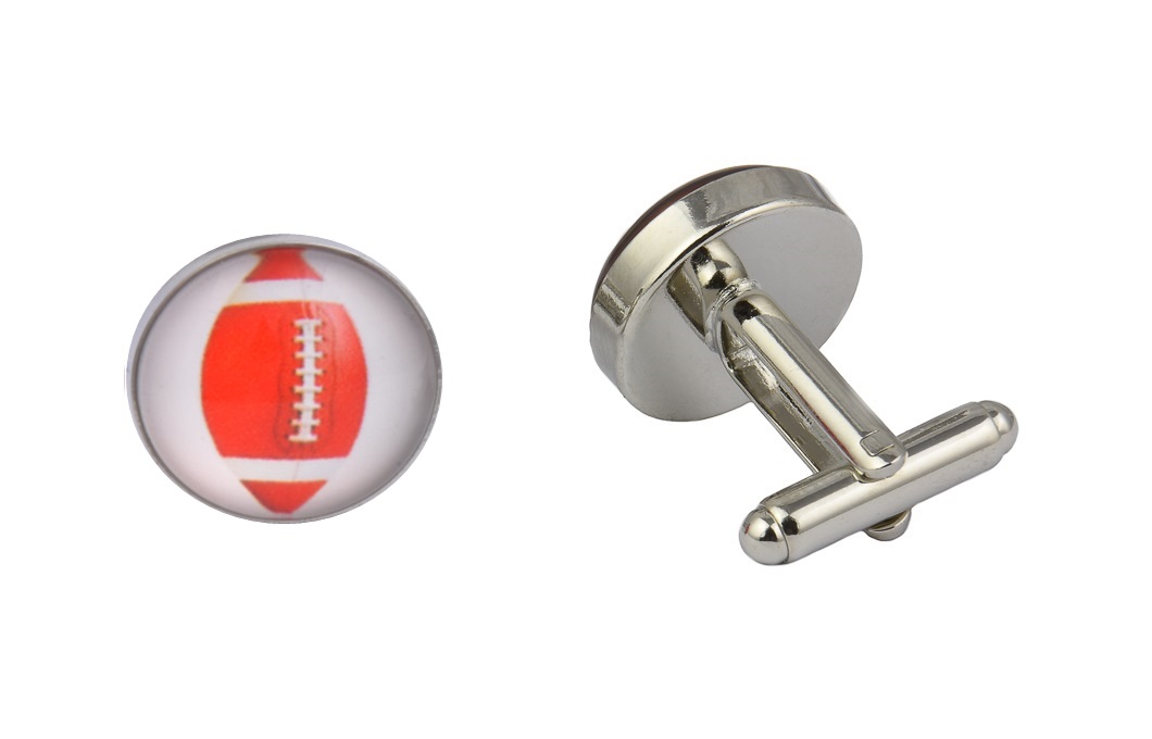 CGHC0531-FootBall.jpg Rugby Ball Cufflinks - Image 1