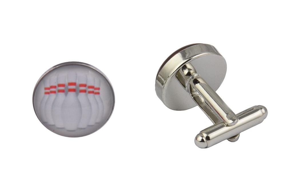 CGHC0546-Bowling-Pins.jpg Bowling Pins Cufflinks - Image 1