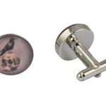 Skull & Crow Grey Cufflinks