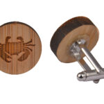 Wooden Cufflinks - Crab