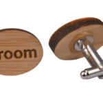 Wooden Cufflinks - Groom