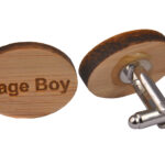 Wooden Cufflinks - Page Boy