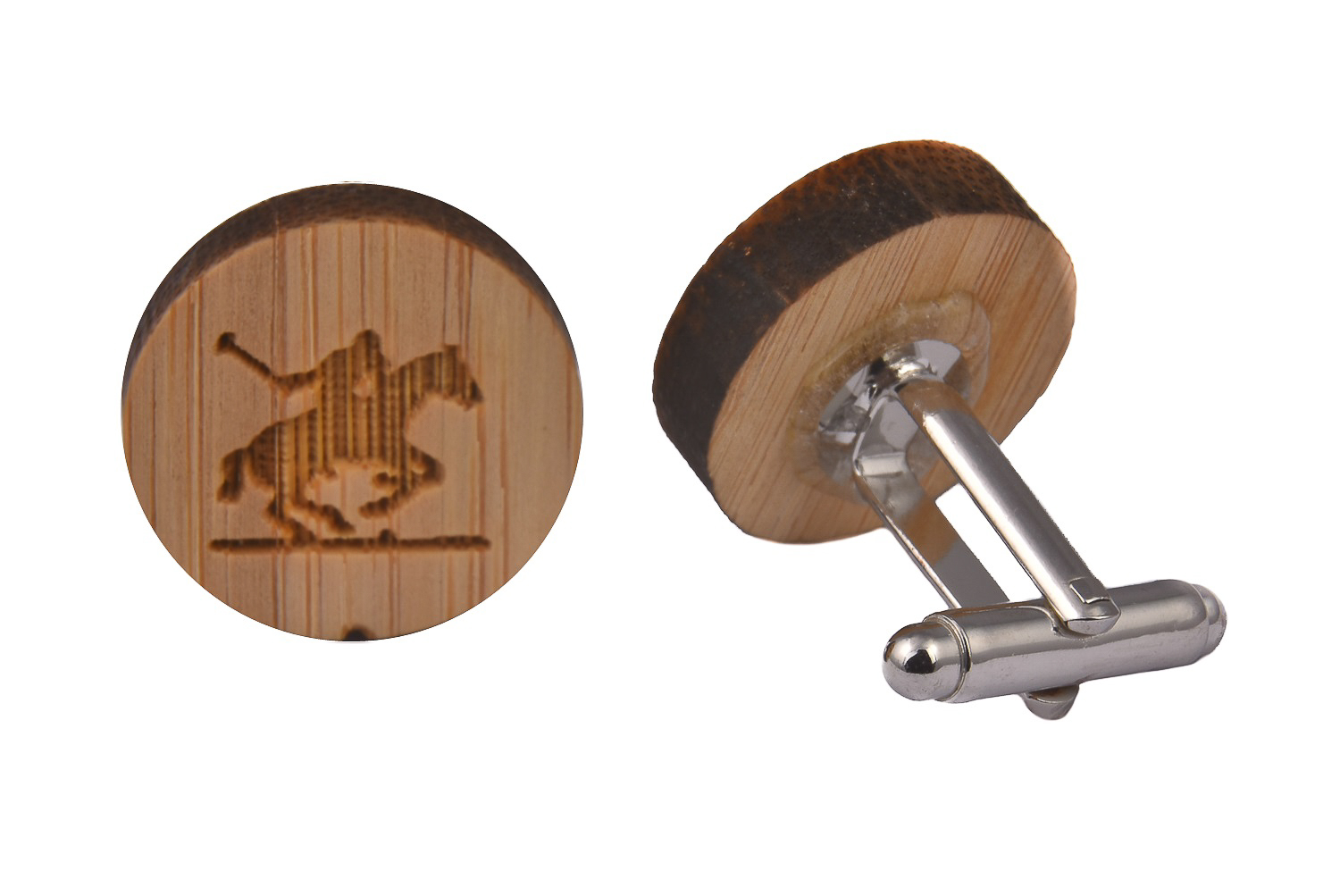 CGHC0628.jpg Wooden Cufflinks - Polo - Image 1