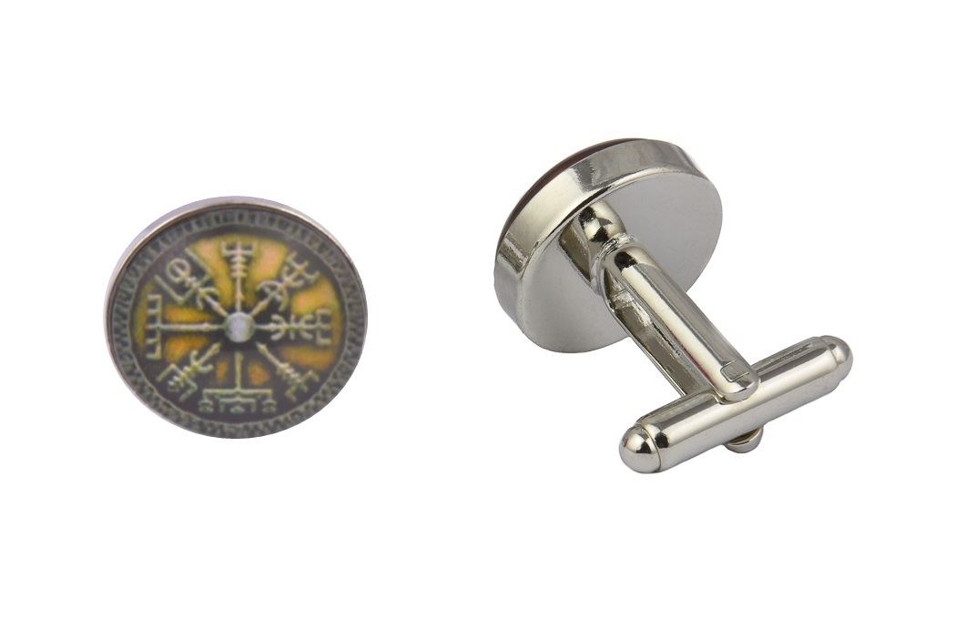 CGHC0713-Viking-Compass.jpg Viking Compass Cufflinks - Image 1