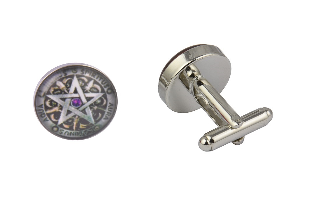 CGHC0715-Wiccan-Protection-Charm.jpg Wiccan Protection Charm Cufflinks - Image 1